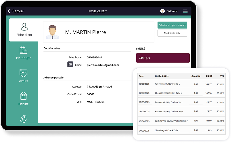 Relation et fidélisation client - Fiche client